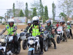 Polres Lampung Utara Gelar Patroli Gabungan, Sambangi Kantor Bawaslu, KPU Hingga Gudang Logistik Pemilu.