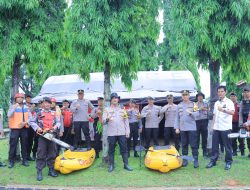 Antisipasi Terjadinya Bencana Alam, Polres Lampung Utara Gelar Apel Siaga Bencana