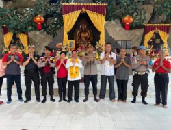 Kapolres Lampung Utara Pantau Langsung Pengamanan Imlek 2024 di Vihara Maitri Bumi