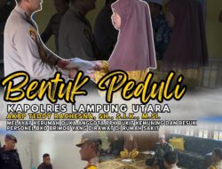 Bentuk Peduli, Kapolres Lampung Utara Melayat Kerumah Duka Anggota PPK Bukit Kemuning Hingga Besuk Personel Pam Pemilu BKO Brimob Yang Sakit