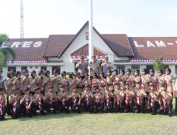 Kapolres Lampung Utara Lepas Kontingen Saka Bhayangkara Untuk Mengikuti Lokabhara
