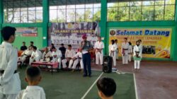 Letkol Herman Sobli, hadiri Pembukaan 317 karate ujian tingkat kyu kki Lampung Utara semester 1 2024